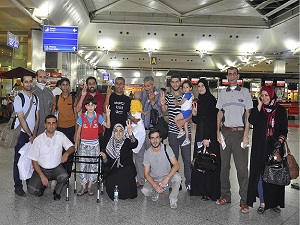 Tedavileri tamamlanan Gazzeliler ülkelerine dönüyor