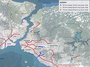 İstanbul'da bazı yollarda hız limitleri değişti