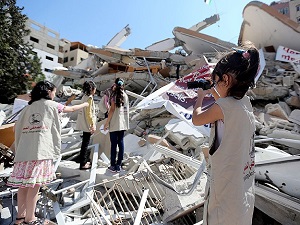 Filistinli çocuklar işlenen suçları gözler önüne seriyor