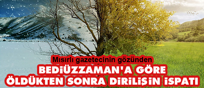 Bediüzzaman'a göre öldükten sonra dirilişin ispatı