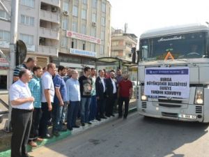 Suriyelilere 10 Tır Yardım Gönderildi