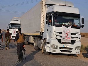 Türkmen ailelere yardımlar dağıtıldı