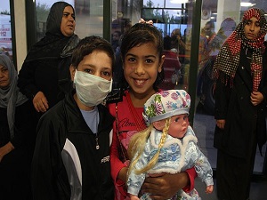 Askeri uçak Filistinli yaralılar için havalandı