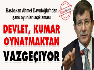 Devlet, kumar oynatmaktan vazgeçiyor