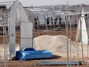 Teröristin taziye çadırına polis müdahalesi