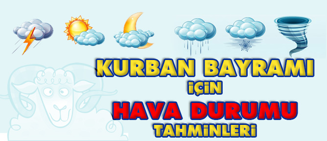 Kurban Bayramı için hava durumu tahminleri