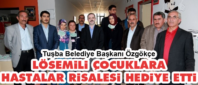 Lösemili çocuklara Hastalar Risalesi hediye etti