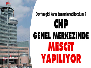 CHP Genel Merkezinde mescit yapılıyor