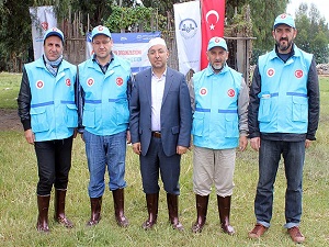 Etiyopyalı yoksullar TDV'nin yardımlarıyla sevindi