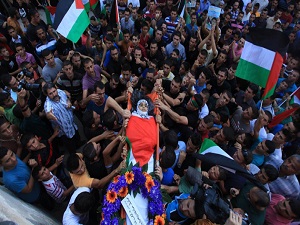 İsrail'in öldürdüğü Filistinli çocuk defnedildi