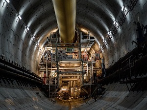 Avrasya Tüneli'nde bin 180 metreye ulaşıldı