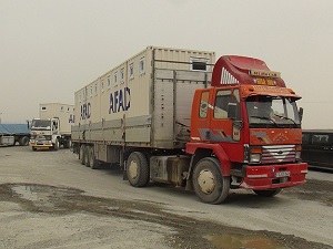 AFAD Irak'taki çadır kente 50 konteyner gönderdi