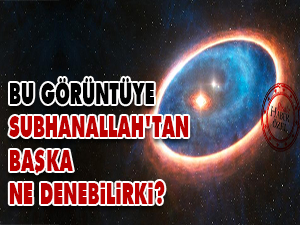 Bu görüntüye Subhanallah'tan başka ne denebilirki?