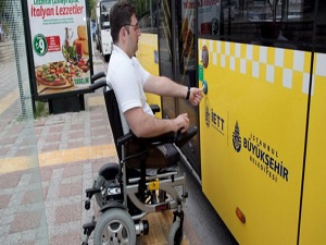 Engelliler artık rahat otobüs kullanacak
