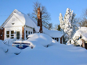 Amerika kar fırtınasına teslim oldu