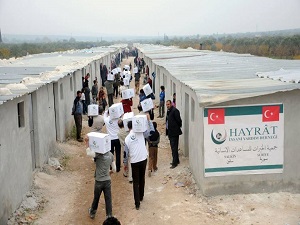 Hayrat Yardım Derneği, Suriye'ye 25 ton un gönderdi