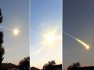 Amerika'ya düşen meteor görüntülendi