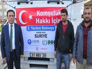 Canik'ten Suriye'ye yardım köprüsü