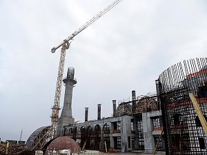 Çamlıca Camisi'nin minareleri yükseliyor