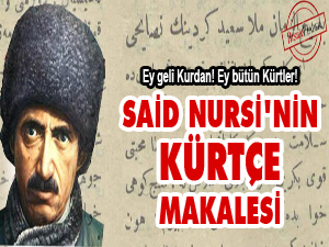 Said Nursi'nin Kürtçe makalesi