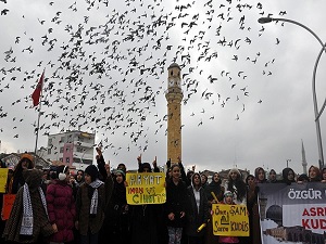 Çorum'da Özgür Kudüs yürüyüşü