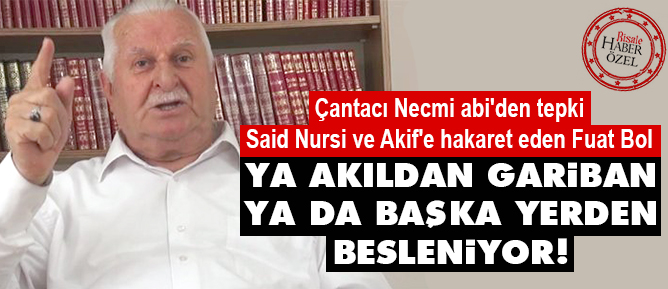 Ya akıldan gariban ya da başka yerden besleniyor!