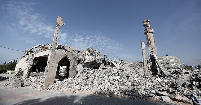 Gazze'de yıkılan camilerin yerine yenileri yapılacak