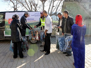 Suriyelilere 2 Bin Battaniye Dağıtıldı