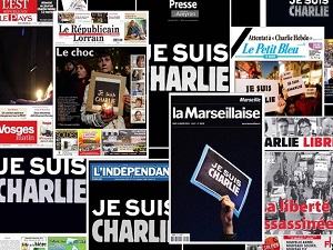 Fransız gazeteleri Hepimiz Charlie'yiz başlığını attı