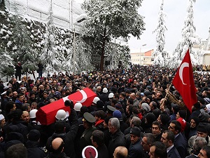 Şehit polis memuru Kumaş'ın cenazesi toprağa verildi