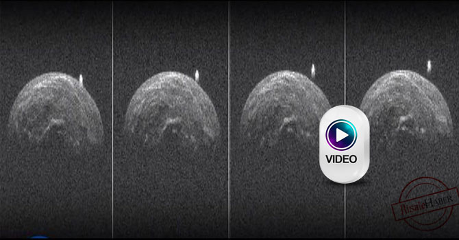 Dev asteroid dünyayı böyle sıyırdı