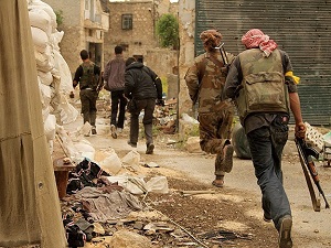 Rejim güçlerine katyuşa füzeleriyle saldırdılar