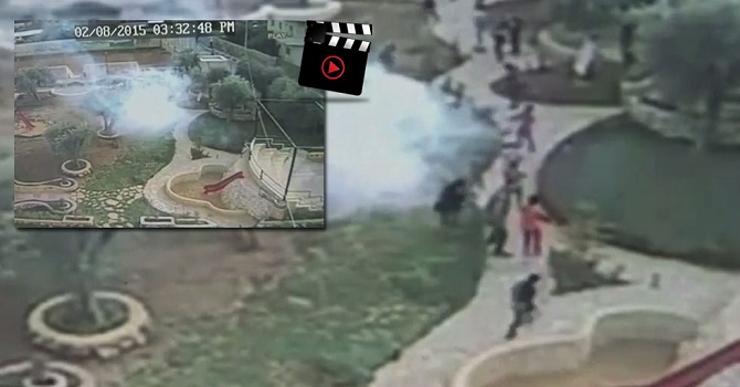 İsrail Filistin'de çocuk parkına bibergazı attı