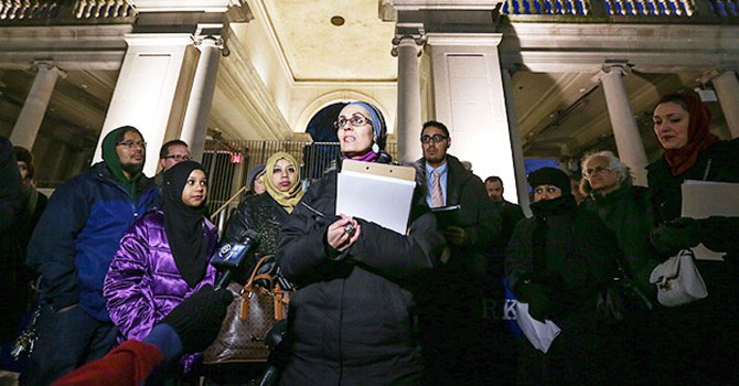 ABD'de öldürülen üç Müslüman genç için anma töreni