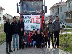 Sofuoğlu'ndan Suriye’ye bir TIR dolusu yardım