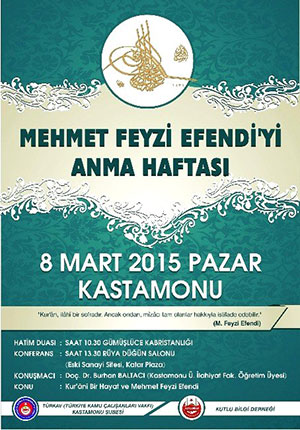Mehmet Feyzi Efendi kabri başında anılacak
