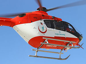 Gece görüşlü ambulans helikopterler uçuşa hazır