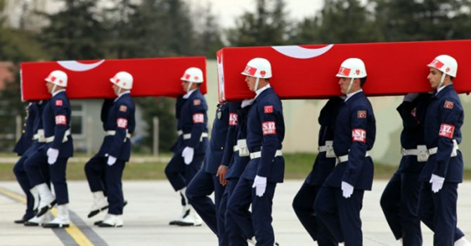 Şehitlerimizi uğurluyoruz