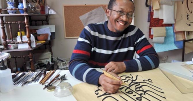 Ülkesine hat sanatını götürmeye gelen Afrikalı