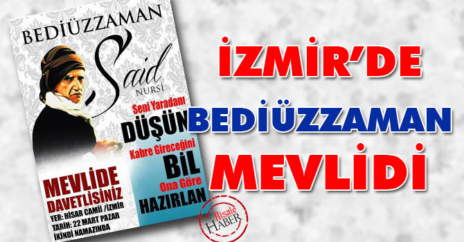 İzmir’de “Bediüzzaman Mevlidi”