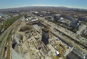 Uzay üssü görünümlü garın silüeti belli oldu