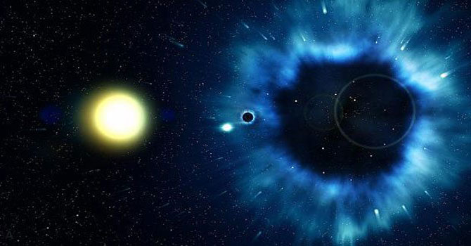 Bu delik güneşten 12 milyar daha büyük!