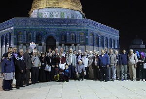 İlk umre kafilesi Kudüs'e ulaştı