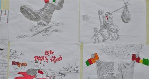 Yaşadıklarını resimlerle anlattılar