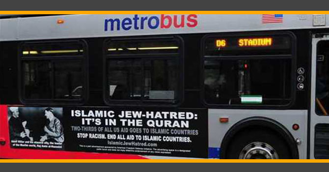 ABD'de Müslüman karşıtı reklama onay