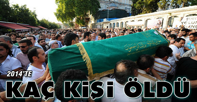 2014'te Türkiye'de kaç kişi öldü?