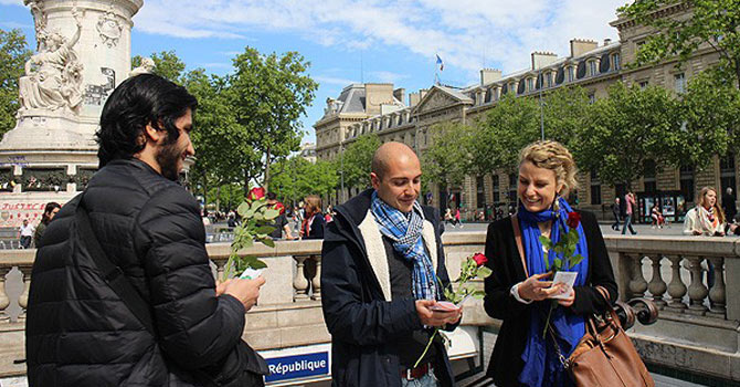 Paris'te "Ben Müslüman'ım" kampanyası