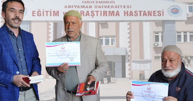 Hastalara en güzel hediyeyi getiriyorlar