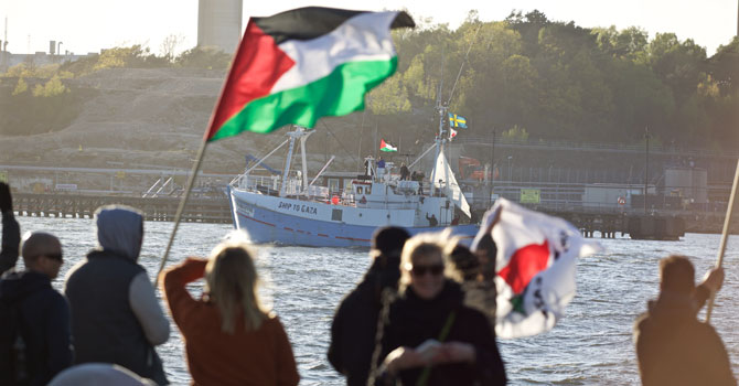 Özgürlük filosu İsveç'ten Gazze'ye yola çıktı