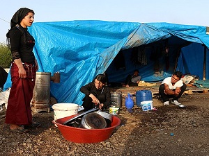 Suriyelilerin çadırlardaki zorlu yaşamı